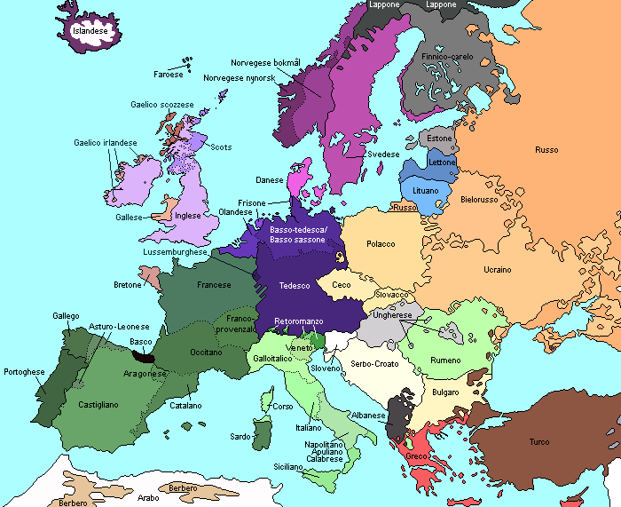 quali sono le lingue parlate in Europa